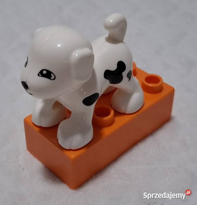 Figurka pies piesek dalmatyńczyk 57 klocki Czeladź