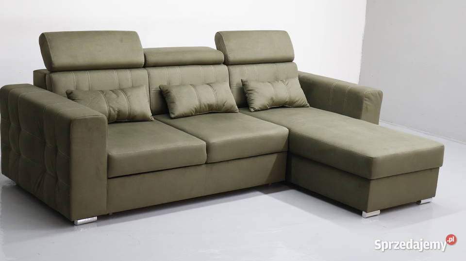 TGS NOWOCZESNY NAROŻNIK funkcja spania pojemnik 82cm Poznań