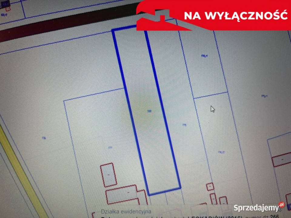 Działka 4017 m2 budowlana Leokadiów gm Puławy