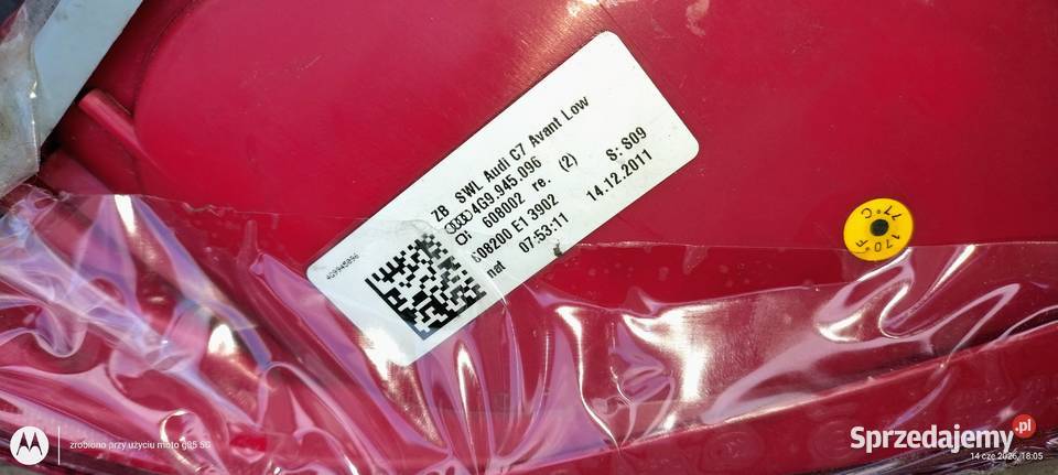 4G9 945 095 A6 C7 Avant tylna lewa tylna prawa sprzedam
