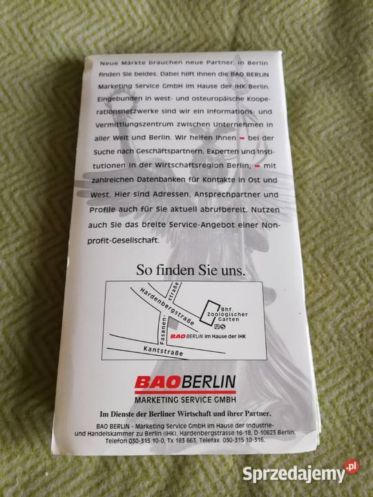 Plan Miasta Berlin ADAC Stadtplan 1996 Indeks Pozostałe Szczecin