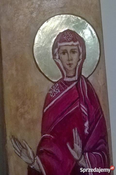 Ikona pisana na desce lipowej Archanioł Gabriel zachodniopomorskie Szczecin