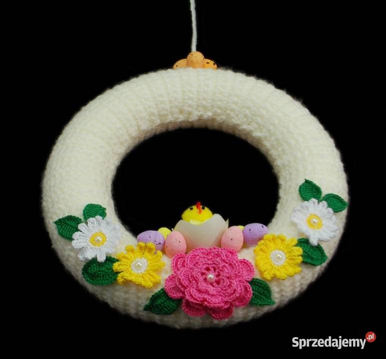 Zawieszka wianek ozdoba na okno szydełkowa 22 Kluczbork sprzedam