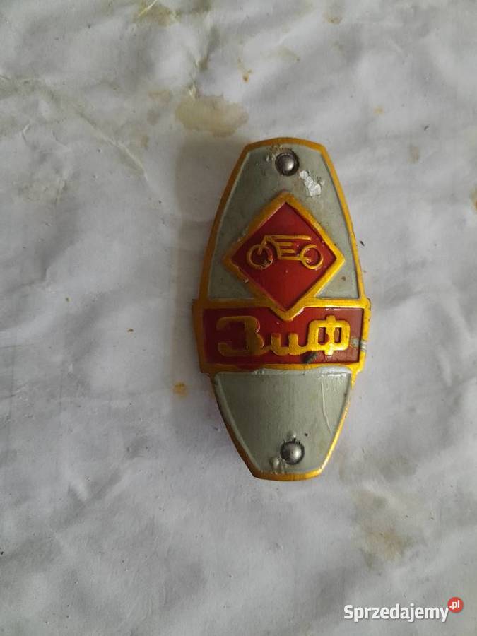 Przedwojenny emblemat rowerowy Motoryzacja Konstantki sprzedam