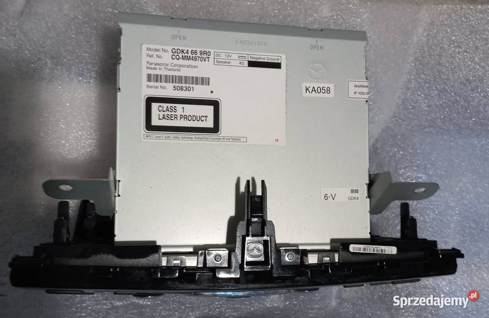 Radio fabryczne oryginalne do MAZDA 6 II 1012 Sprzęt audio fabryczny lubelskie Lublin sprzedam