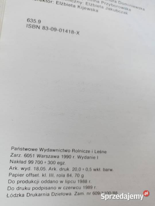 Kwiaty z mojego ogródka książki Warszawa Rok wydania 1986