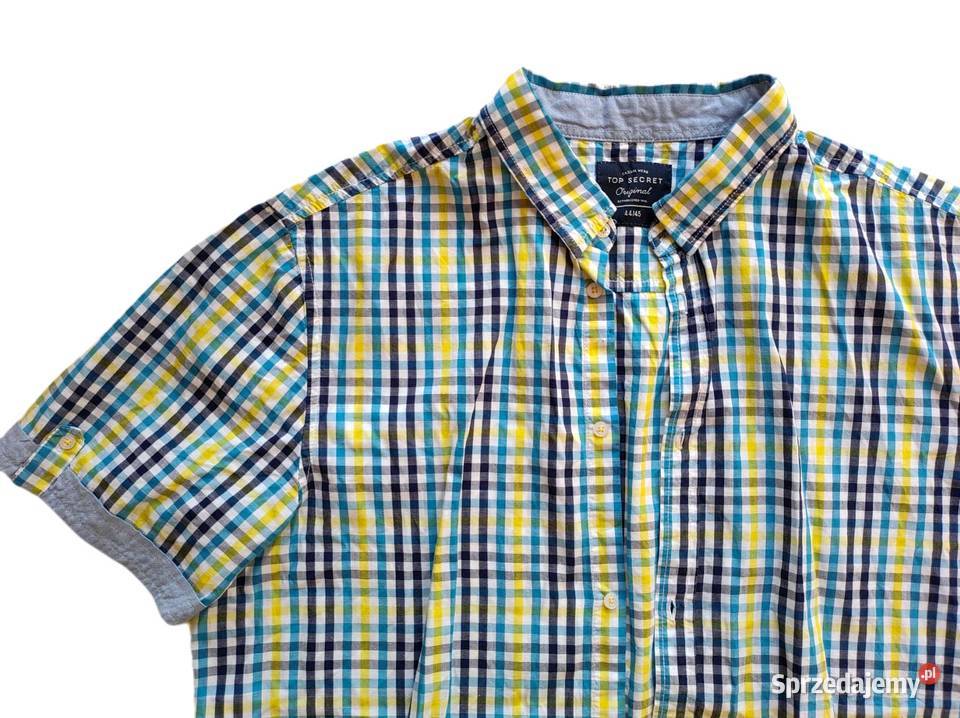 7214 TOP SECRET bawełniana w kratkę XL biały Kędzierzyn-Koźle