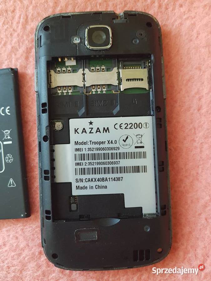 KAZAM Trooper X40 telefon smartfon uszkodzony Milicz