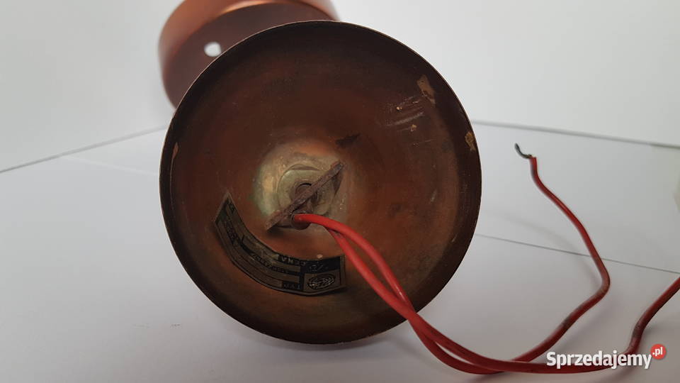 Stara lampa wisząca PZM oświetlenie PRL śląskie Dąbrowa Górnicza