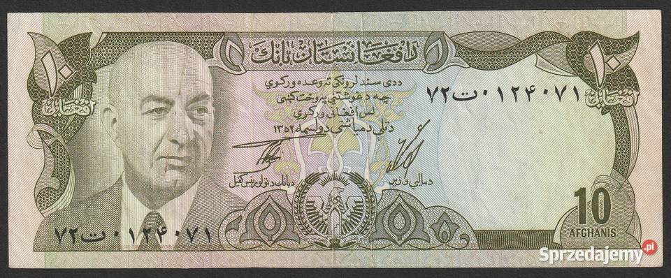 AFGANISTAN 10 AFGHANIS 1973 łódzkie