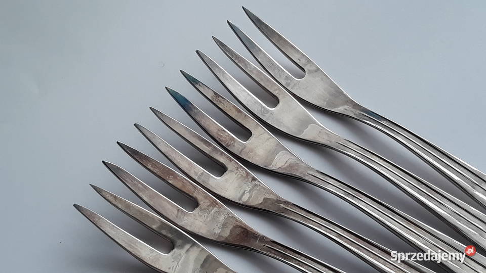 Posrebrzane widelce serwingowe do serwowania śląskie Dąbrowa Górnicza