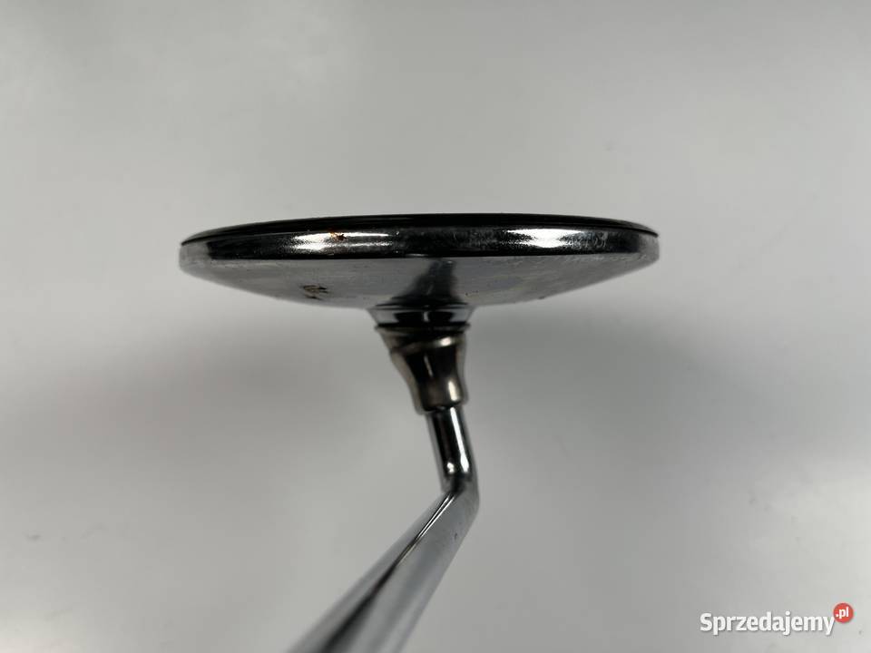Lusterko motocyklowe prawe okrągłe chrom fi Łobżenica
