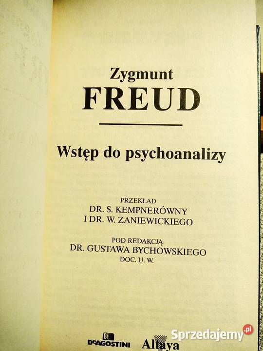 Wstęp do psychoanalizy Freud książki Warszawa