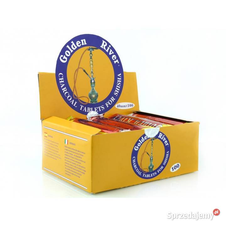 GOLDEN RIVER Węgielki do Fajki Wodnej Shisha BOX Łódź