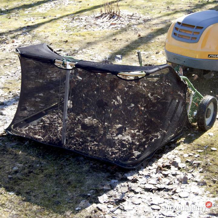 Zbieracz do trawy i liści do holowania z dużym Częstochowa sprzedam