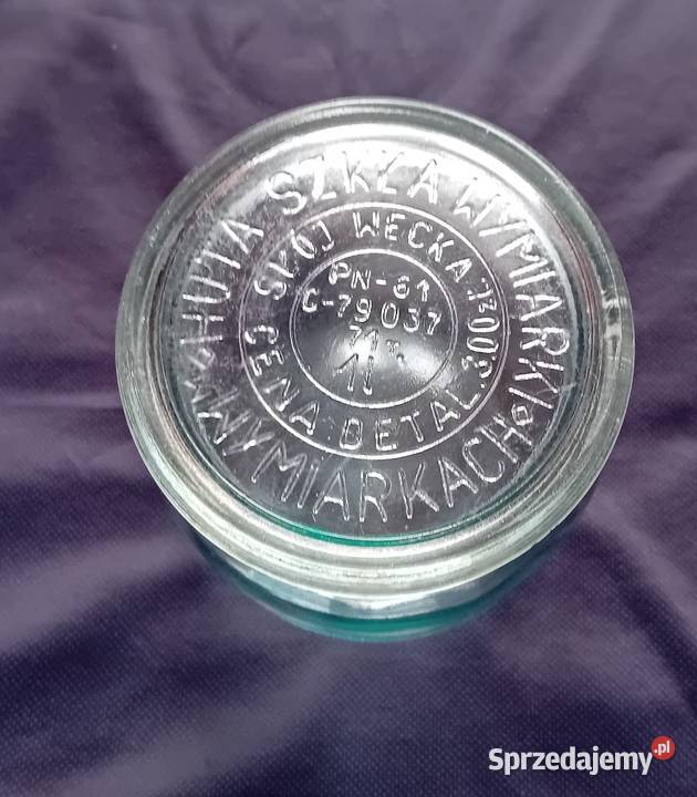 Słoik Wecka pojemność 1 L Huta Szkła Wymiarki w Koźminek
