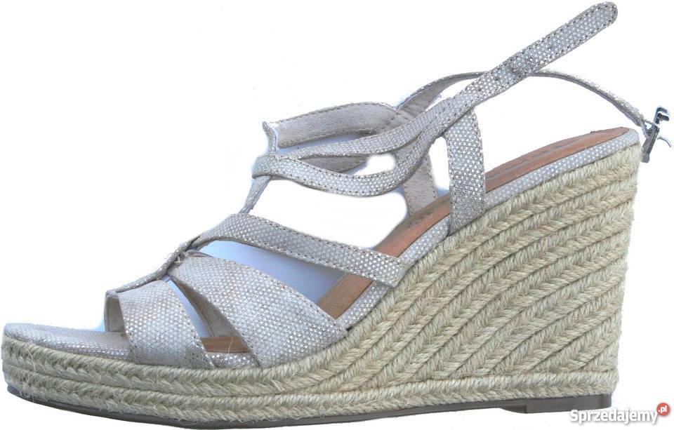 TAMARIS Sandały na koturnie Cynara nowe 41 Rybnik