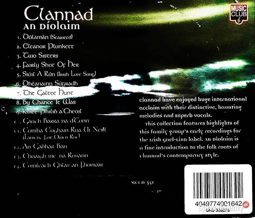 Wspaniały Album Zespołu CLANNAD Album An Chorzów sprzedam