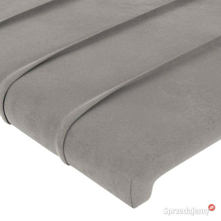 Zagłówek do łóżka z LED jasnoszary 83x16x118128 mazowieckie Warszawa