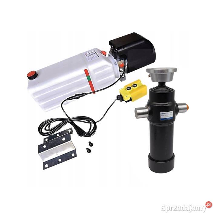 SIŁOWNIK HYDRAULICZNY SKOK 700mm AGREGAT 12V 11L Solec Kujawski sprzedam