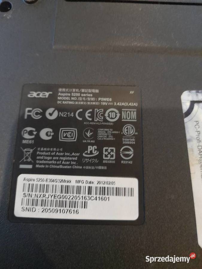 Laptop Acer Busko-Zdrój