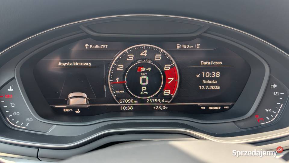 AUDI A4 B9 AVANT MildHybrid Virtual Webasto czarny