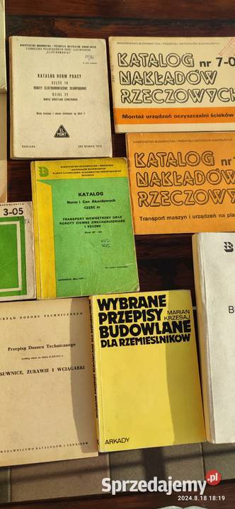 Katalogi norm pracynakładów rzeczowych Łazy sprzedam