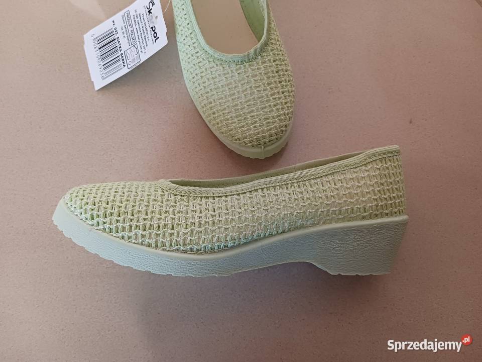 Polskie Letnie przewiewne ażurowe buty 36 inna Balerinki łódzkie Aleksandrów