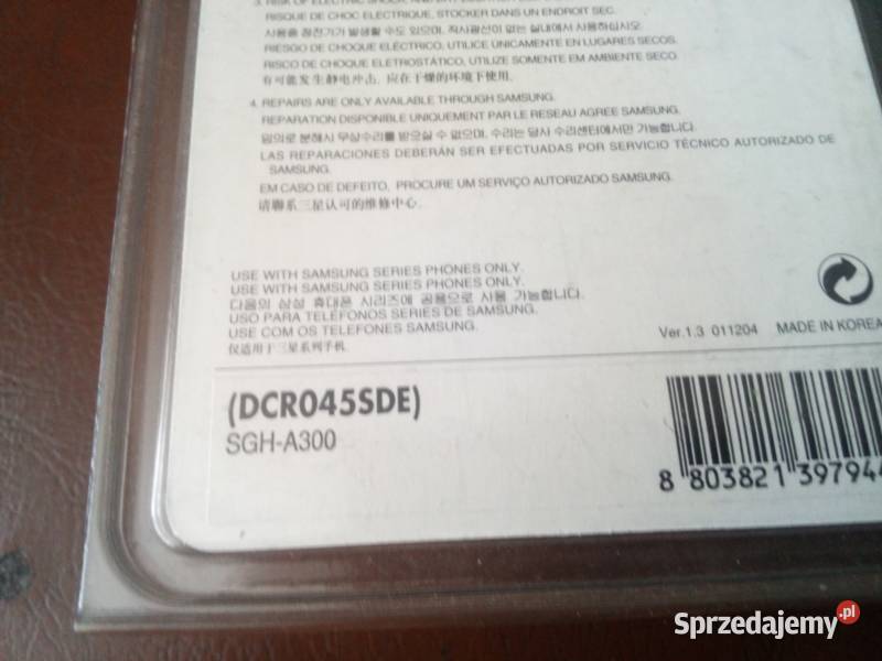 Oryginalna Stacja Dokująca Samsung DCR455DE 2 sprzedam