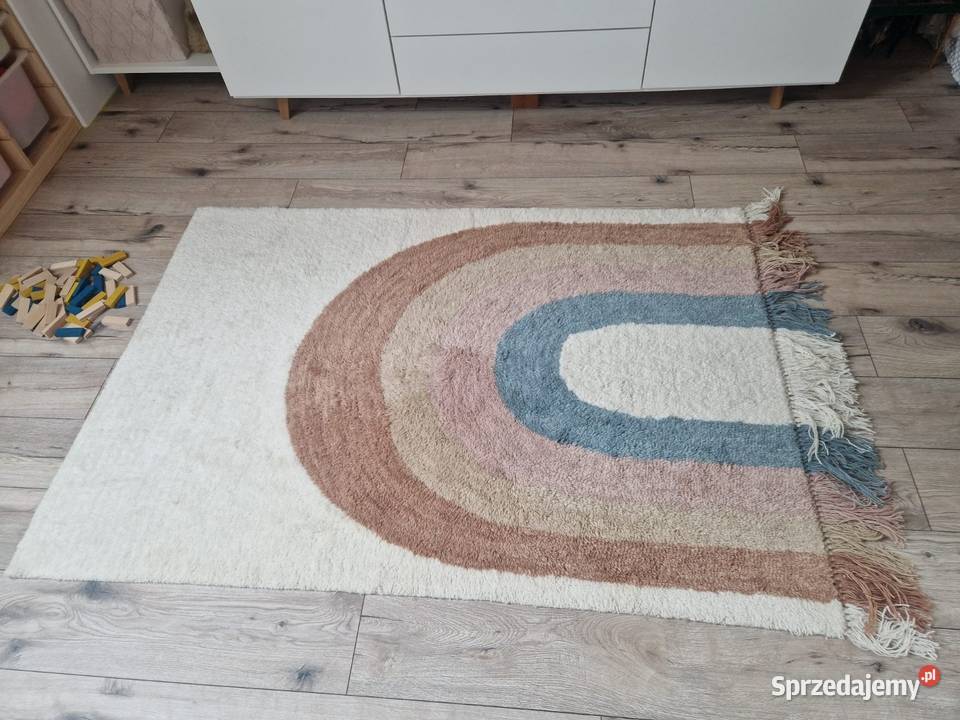 Dywan dziecięcy Rainbow 100 wełna ręcznie Ostrowiec Świętokrzyski