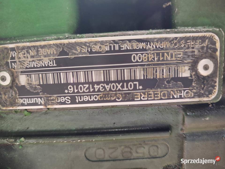 Skrzynia biegów John Deere 6175M Wilkowo