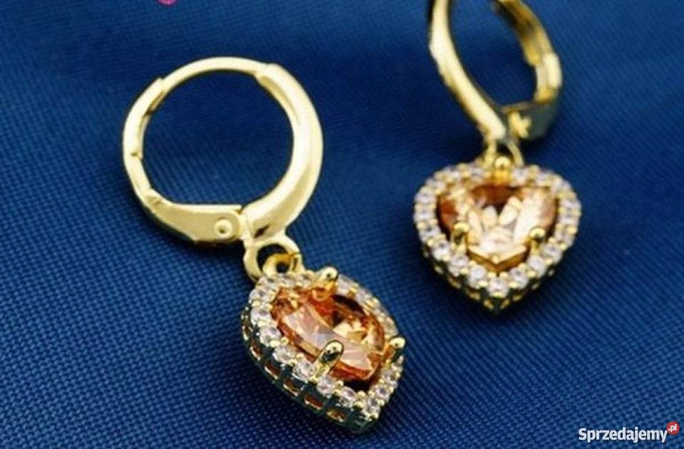 Kolczyki serduszka z cyrkoniami Zawiercie