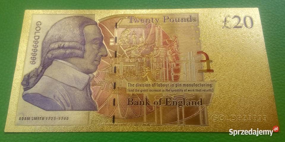 4 x ZŁOTY Banknot FUNT Zestaw Elizabeth Złoto 24 Sosnowiec