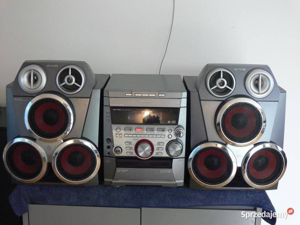 Wieża Aiwa kolumny RDS AUX CD DOSTAWA Jasło