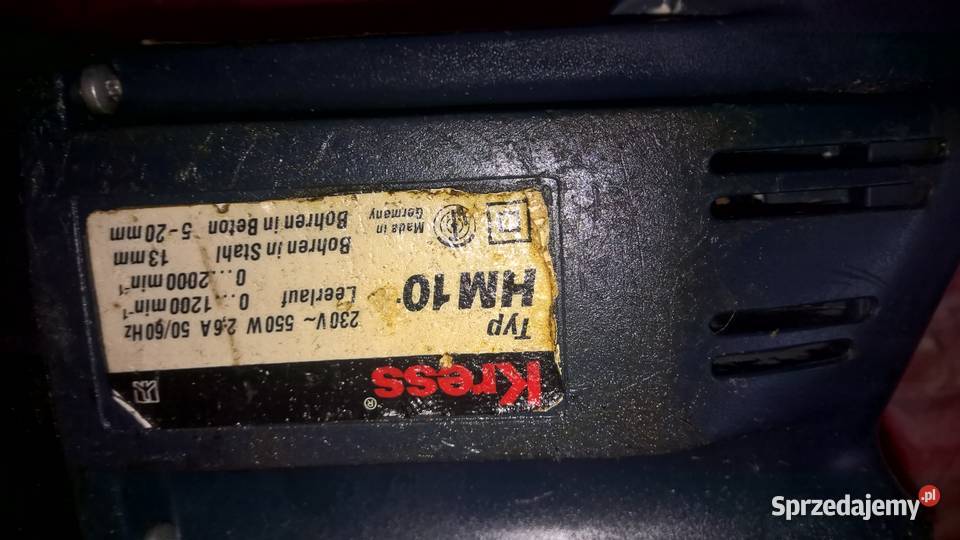 Wiertarka z udarem AEGKRESSMETABOBD Sędziszów sprzedam