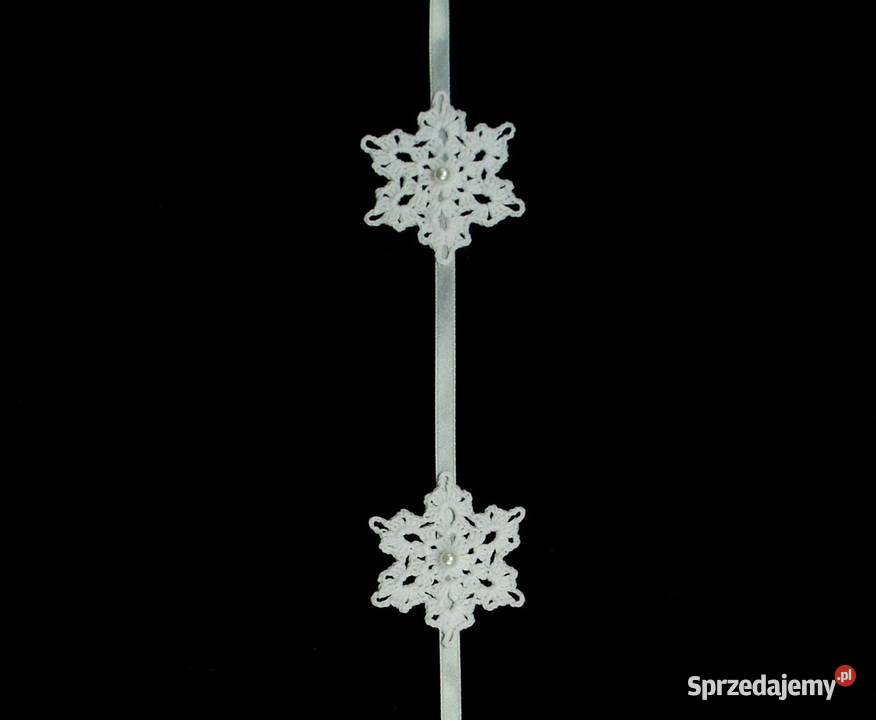 Zawieszka ozdoba na okno szydełkowa 38x10 Z160 Pozostałe opolskie Kluczbork