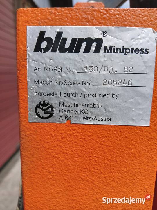 Wiertarka do zawiasów Blum Minipress Pozostałe