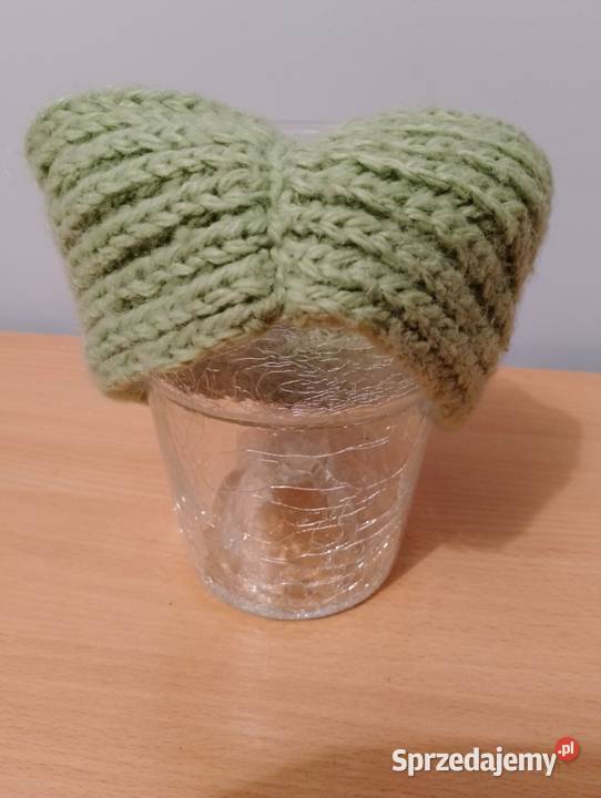 Ciepła szeroka OPASKA na głowę wełniana na zimę Złotniki sprzedam