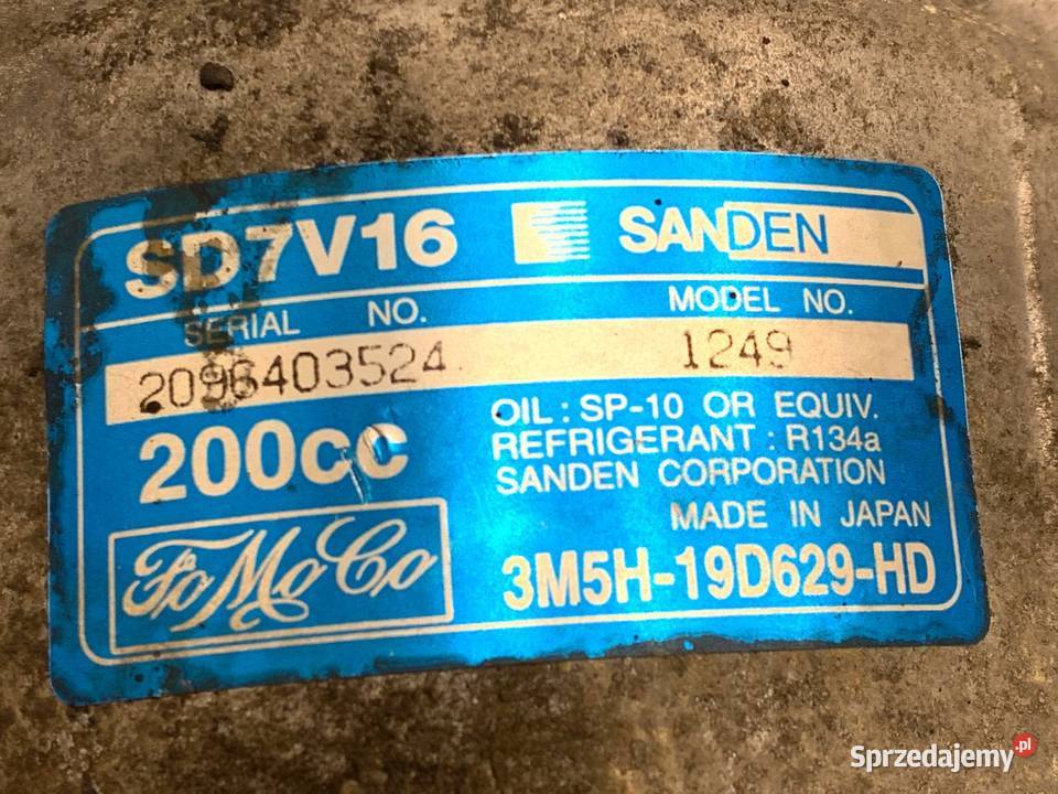 SPRĘŻARKA KLIMATYZACJI VOLVO V50 3M5H19D629HD 20 osobowe podkarpackie sprzedam