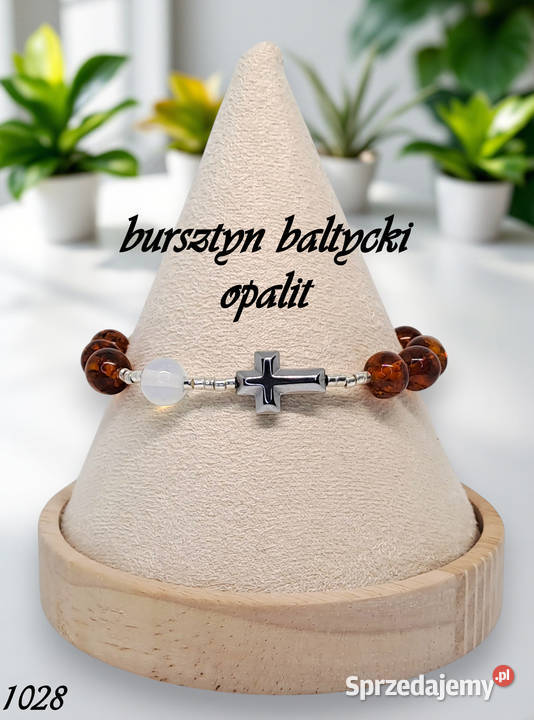 Bransoletka dziesiątka różańca BURSZTYN bałtycki Warszawa