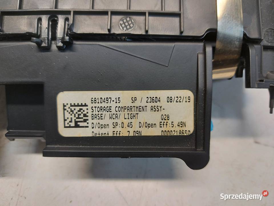 BMW G05 X5 30d 2019r SCHOWEK TUNELU ŚRODKOWEGO Schowki, półki