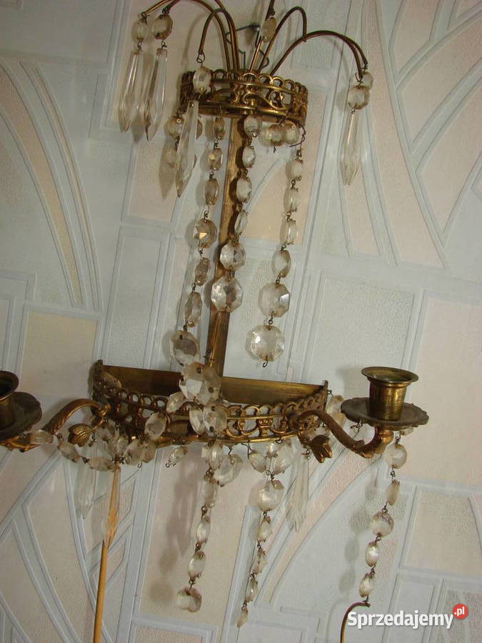 stary mosiężny świecznikkinkiet Pruszcz Gdański sprzedam