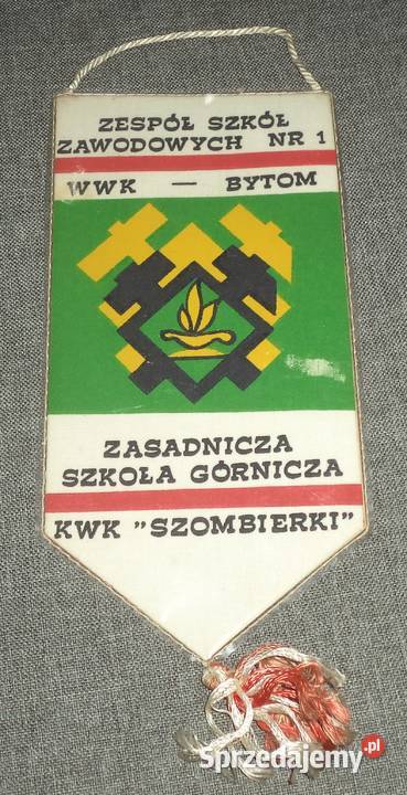 KWK Kopalnia Szombierki Bytom proporczyk śląskie Piekary Śląskie