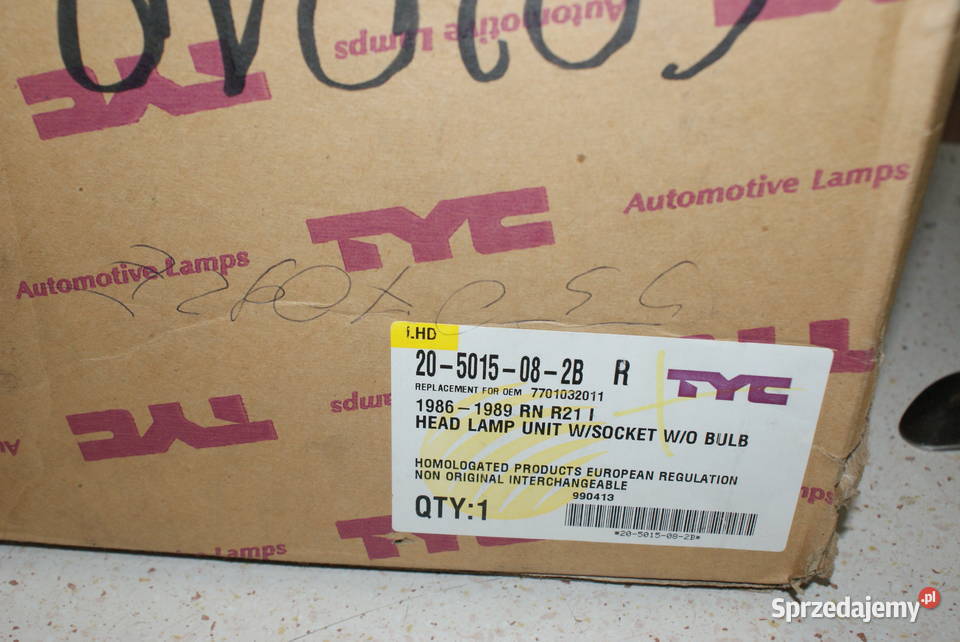 Reflektor P H4 manualny kolor wkładu srebrny osobowe