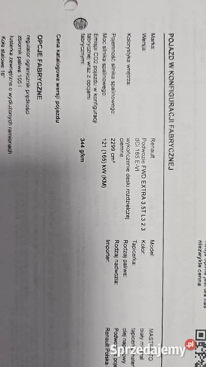 RENAULT MASTER NOWY 20232024 40 SALON 1025kg łódzkie Zduńska Wola