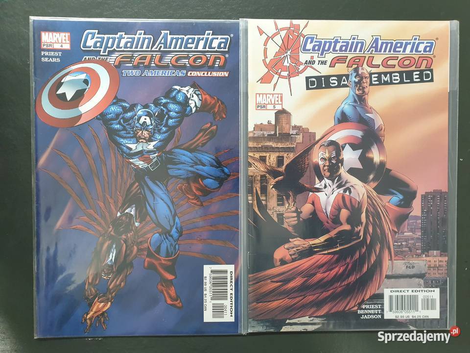 Captain America 6 oryginalnych komiksów Marvel Gdynia
