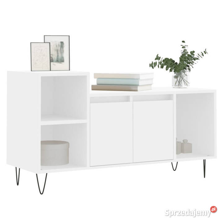 Szafka pod TV biała 100x35x55 materiał Warszawa