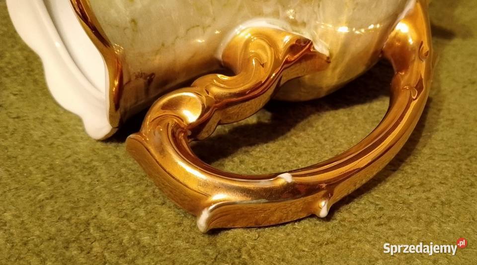 Serwis kawowy Karolina Wałbrzych złocone wnętrza Katowice