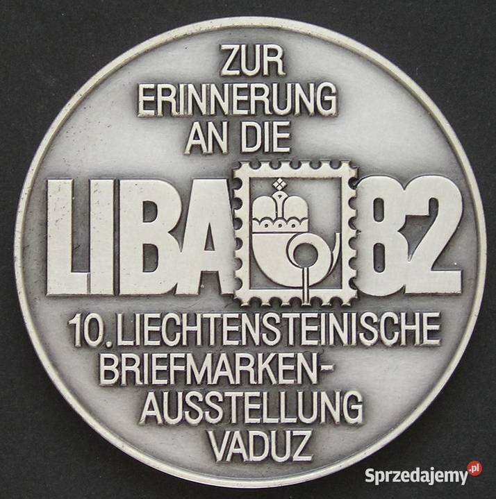 MEDAL LIECHTENSTEIN LIBA 82 FILATELISTYKA STAN 1 Łódź sprzedam