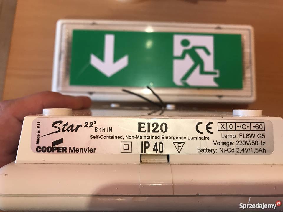 Lampa ewakuacyjna awaryjne oświetlenie Bydgoszcz sprzedam